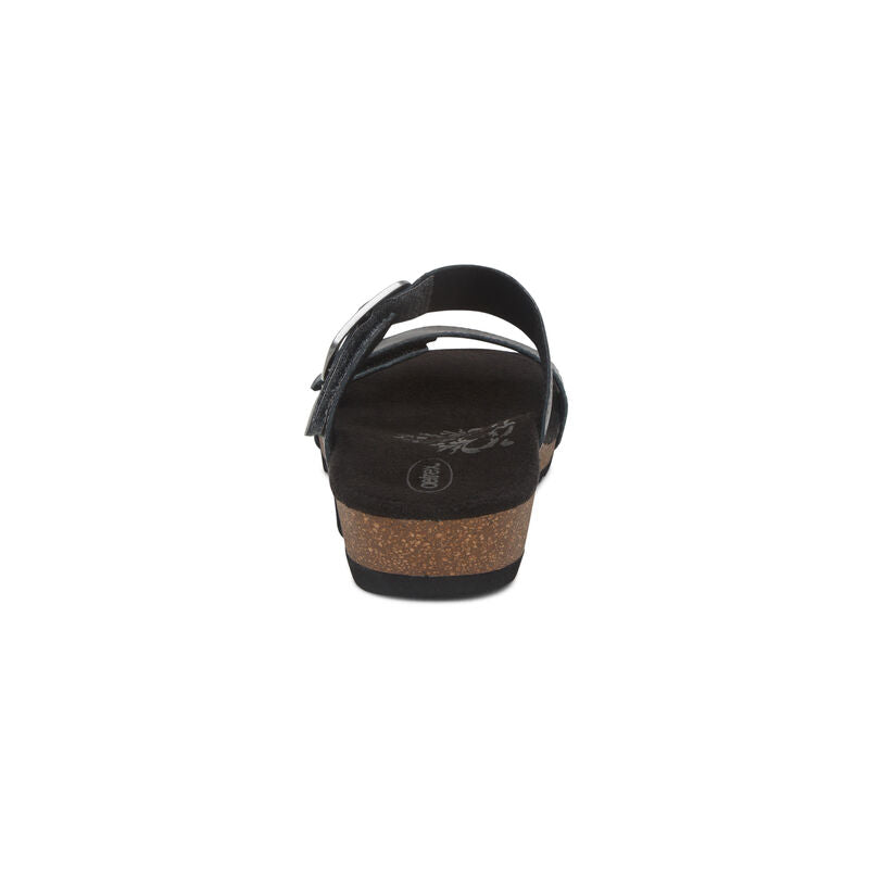 WOMEN'S AETREX DAISY ADJUSTABLE SLIDE | BLACK