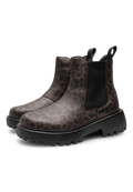 WOMEN'S WODEN AYA LEO WATERPROOF BOOT | DARK LEOPARD