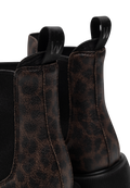 WOMEN'S WODEN AYA LEO WATERPROOF BOOT | DARK LEOPARD