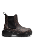 WOMEN'S WODEN AYA LEO WATERPROOF BOOT | DARK LEOPARD