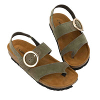 WOMENS NAOT BALTIMORE SANDAL | HUNTER GREEN SUEDE