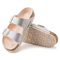 WOMEN'S BIRKENSTOCK ARIZONA VEGAN MICROFIBER | IRIDESCENT LIGHT ROSE