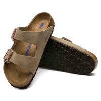 UNISEX BIRKENSTOCK ARIZONA SOFT FOOT BED | TAUPE SUEDE