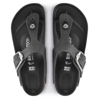 WOMEN'S BIRKENSTOCK GIZEH BIG BUCKLE SANDAL | BLACK OILED LEATHER