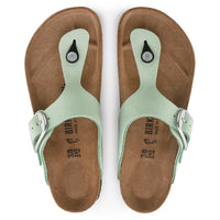 WOMEN'S BIRKENSTOCK GIZEH BIG BUCKLE SANDAL | MATCHA NUBUCK LEATHER