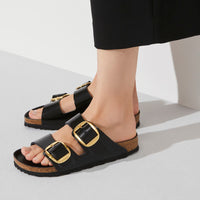 WOMEN'S BIRKENSTOCK ARIZONA BIG BUCKLE SANDAL | HIGH SHINE BLACK