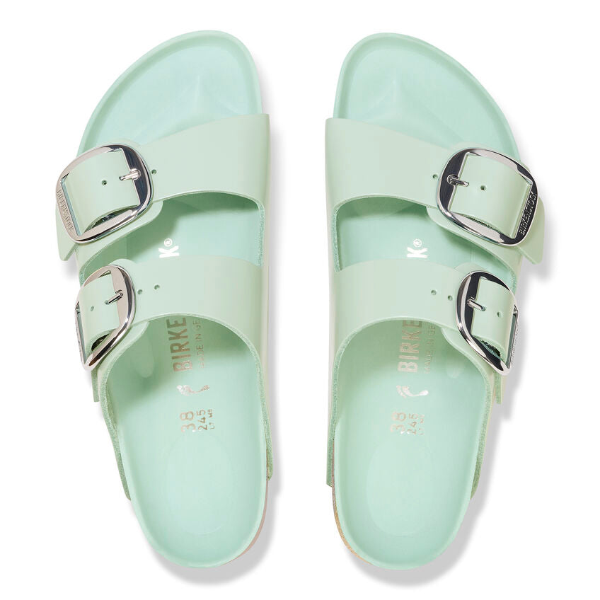 WOMEN'S BIRKENSTOCK ARIZONA BIG BUCKLE | HIGH SHINE SURF GREEN