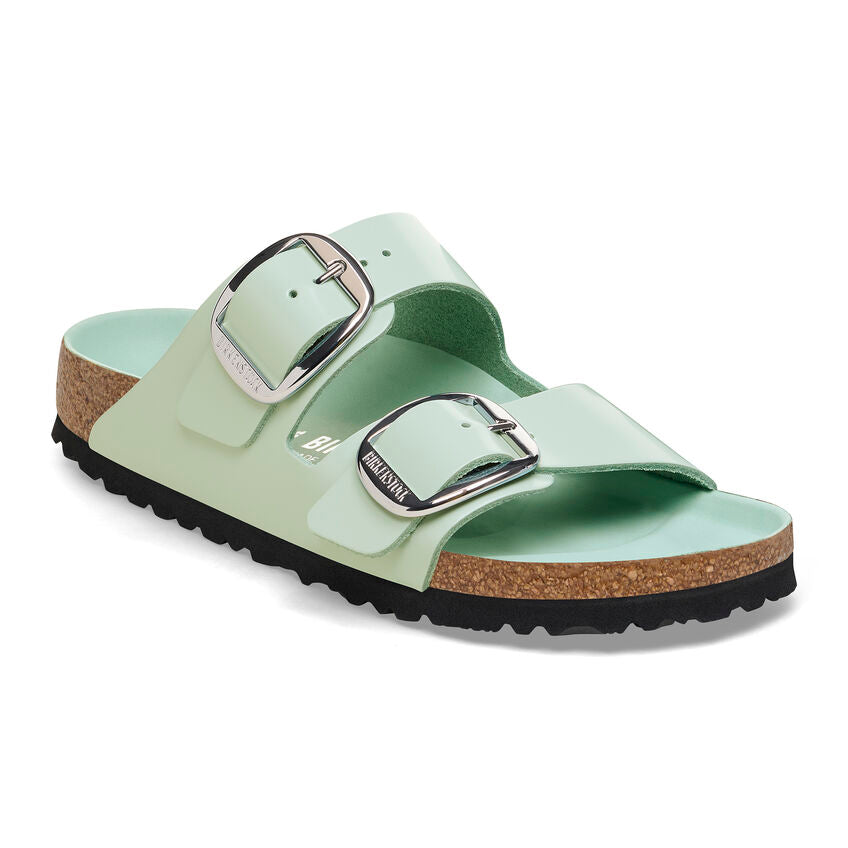 WOMEN'S BIRKENSTOCK ARIZONA BIG BUCKLE | HIGH SHINE SURF GREEN
