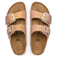 WOMEN'S BIRKENSTOCK ARIZONA BIG BUCKLE | WASHED METALLIC CORAL