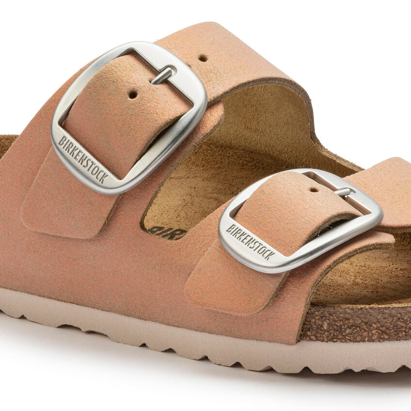 WOMEN'S BIRKENSTOCK ARIZONA BIG BUCKLE | WASHED METALLIC CORAL