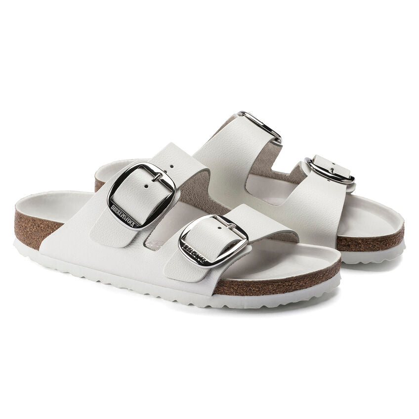 WOMEN'S BIRKENSTOCK ARIZONA BIG BUCKLE | WHITE – Randy's Shoes