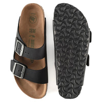 UNISEX BIRKENSTOCK ARIZONA VEGAN BIRKIBUC | BLACK