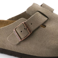 UNISEX BIRKENSTOCK BOSTON CLOG SOFT FOOT BED | TAUPE