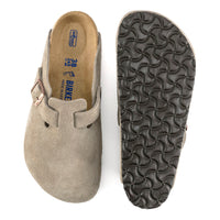 UNISEX BIRKENSTOCK BOSTON CLOG SOFT FOOT BED | TAUPE