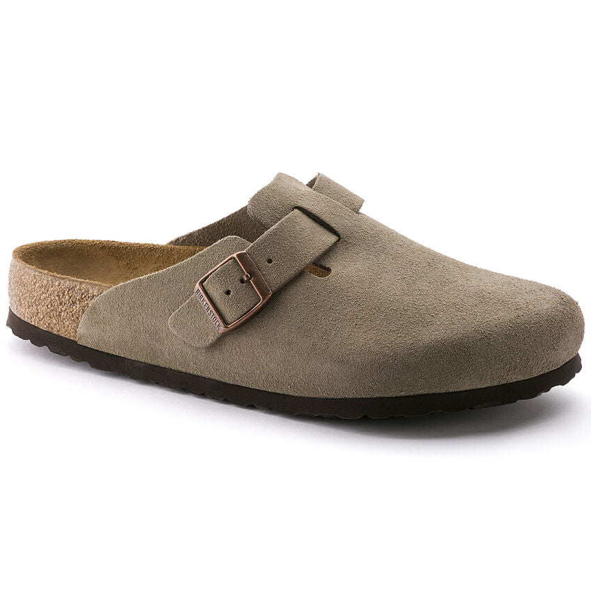 UNISEX BIRKENSTOCK BOSTON SOFT FOOT BED | TAUPE – Randy's Shoes