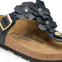 WOMEN'S BIRKENSTOCK GIZEH FLOWER | BLACK
