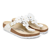 WOMEN'S BIRKENSTOCK GIZEH FLOWER | WHITE