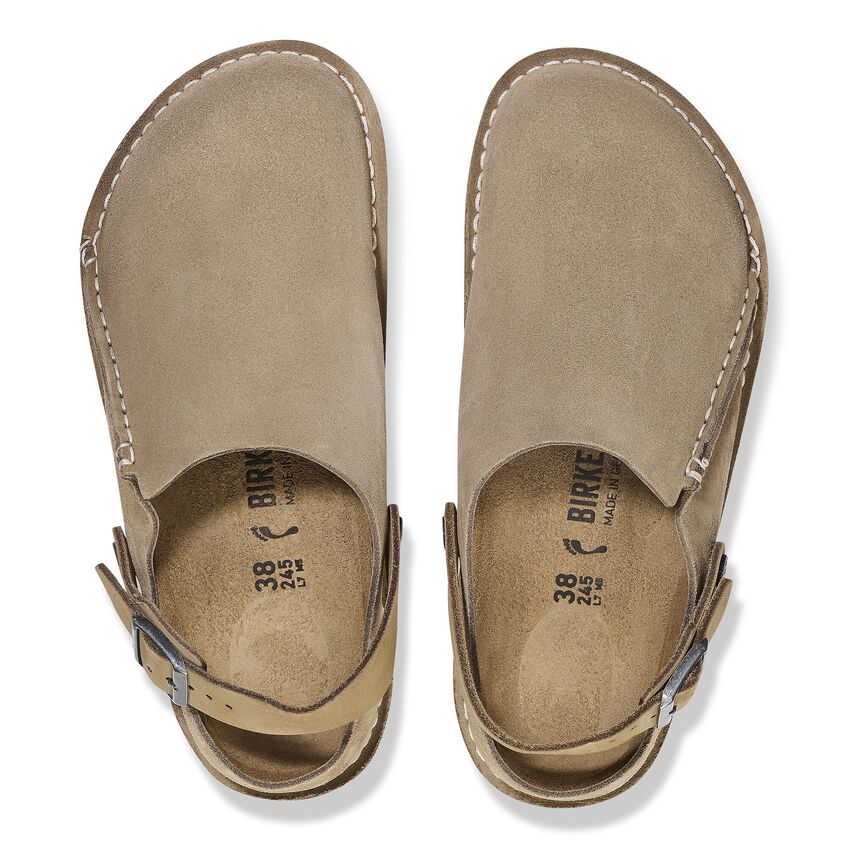 UNISEX BIRKENSTOCK LUTRY PREMIUM SUEDE | GRAY TAUPE