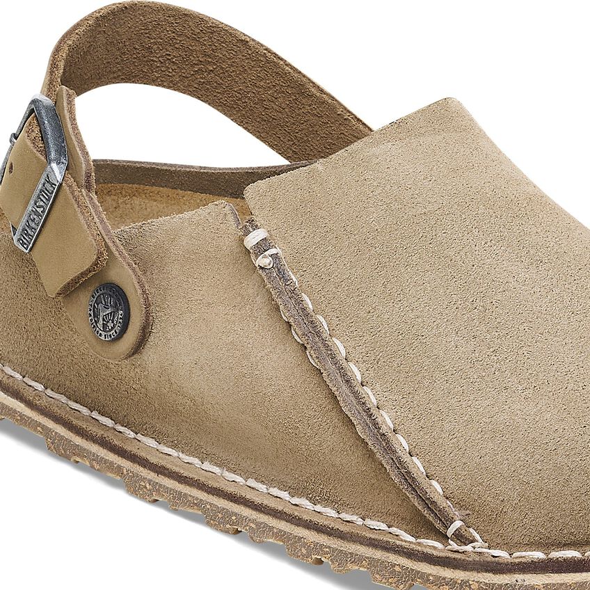 UNISEX BIRKENSTOCK LUTRY PREMIUM SUEDE | GRAY TAUPE