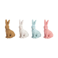 MUDPIE WICKER RESIN BUNNY | ASSORTED COLORS