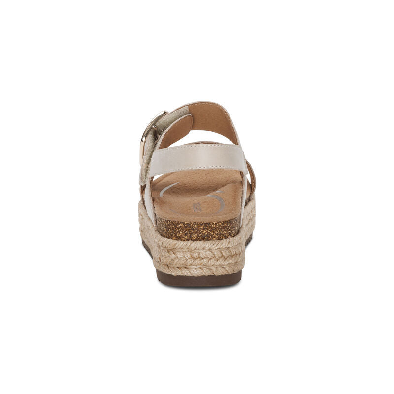 WOMEN'S AETREX VANIA ARCH SUPPORT PLATFORM SANDAL | CREAM
