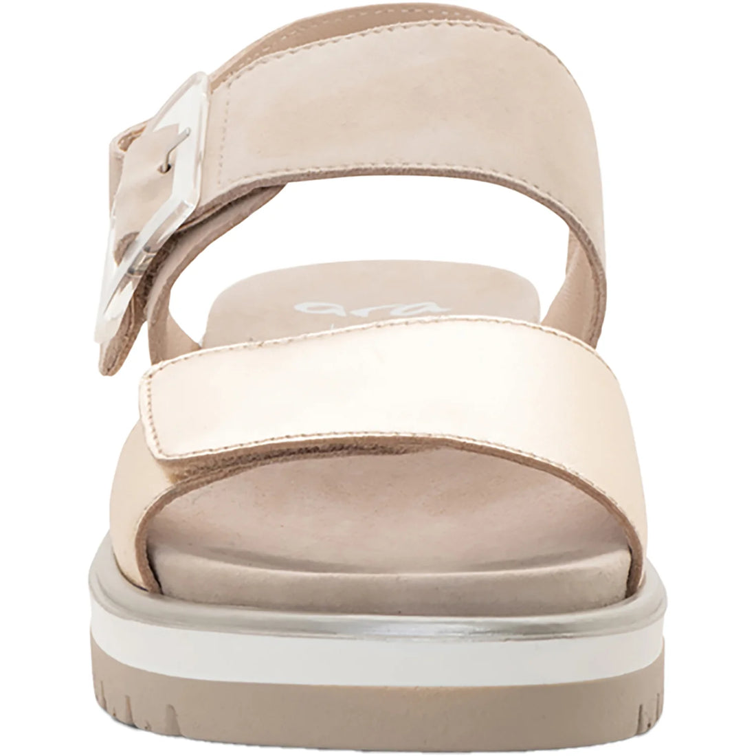 WOMEN'S ARA MARBELLA SANDAL | SAND / METALLIC LEATHER 09