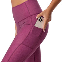 WOMEN'S TAVISCULPT HIGH WAISTED POCKET 7/8 LEGGINGS | FANFARE