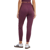 WOMEN'S TAVI SOFT TEC ZIP JOGGER | BORDEAUX MELANGE