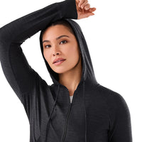 WOMEN'S TAVI SOFTTEC ZIP HOODIE | MIDNIGHT MELANGE SPACE DYE