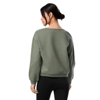 WOMEN'S TAVI DEEP V-NECK SWEATSHIRT | LEAF