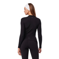 WOMEN'S TAVI MOCK NECK LONG SLEEVE | EBONY