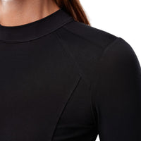 WOMEN'S TAVI MOCK NECK LONG SLEEVE | EBONY