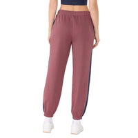 WOMEN'S TAVI FRENCH TERRY CONTRAST SWEATPANT | DEEP EMBER NAVY