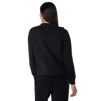 WOMEN'S TAVI FRENCH TERRY RELAXED HALF ZIP SWEATSHIRT | EBONY