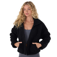WOMEN'S TAVI TEDDY COAT | EBONY