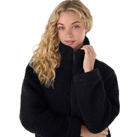 WOMEN'S TAVI TEDDY COAT | EBONY