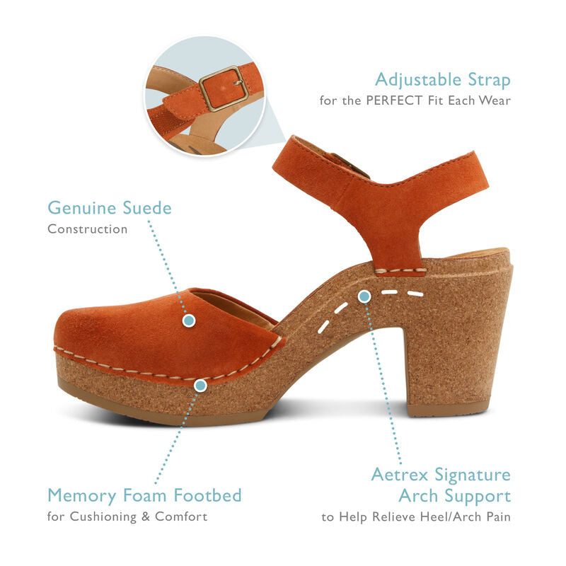 WOMEN'S AETREX FINLEY | CAMEL