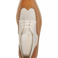 WOMEN'S COLE HAAN ØRIGINAL GRAND PLATFORM WINGTIP OXFORD | PECAN / IVORY