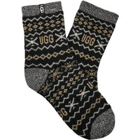 WOMEN'S UGG CRESSIDA COZY QUARTER SOCKS | BLACK MULTI