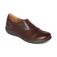 WOMEN'S AETREX KARINA MONK STRAP | BROWN