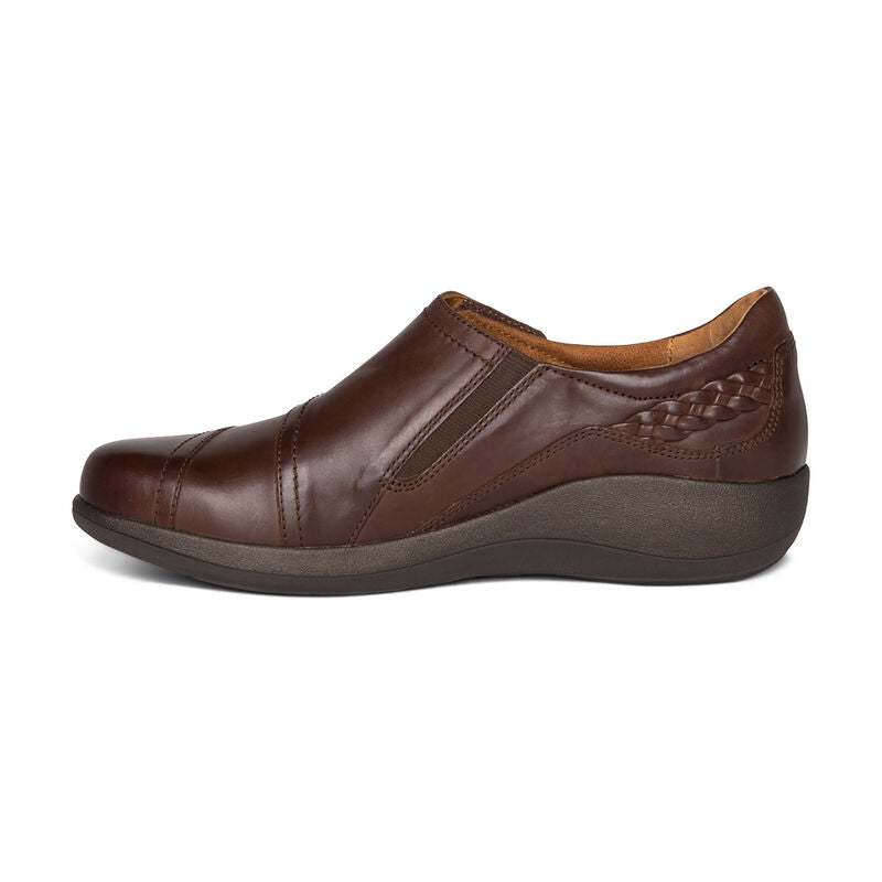 WOMEN'S AETREX KARINA MONK STRAP | BROWN