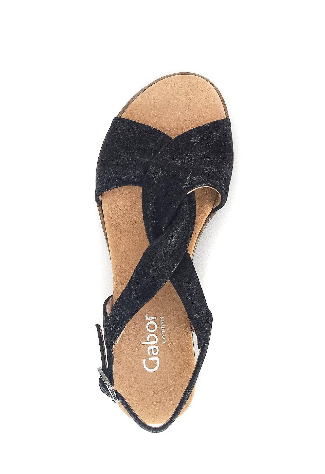 GABOR sandals. NWOT Gabor 4.663 Hannah Women`s Platform Slide Caramel | The Shoe Spa main image 3