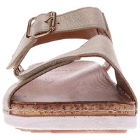 WOMEN'S REVERE GEORGIA SANDAL | GOLDEN LINEN