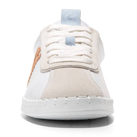 WOMEN'S COLE HAAN GRANDPRO ACELIA SNEAKER | WHITE / SKYWAY SUEDE