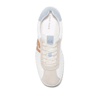 WOMEN'S COLE HAAN GRANDPRO ACELIA SNEAKER | WHITE / SKYWAY SUEDE