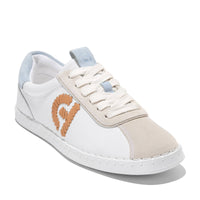 WOMEN'S COLE HAAN GRANDPRO ACELIA SNEAKER | WHITE / SKYWAY SUEDE