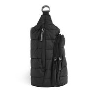 WANDERFULL HYDROBAG HANDLE | BLACK MATTE WITH VEGAN LEATHER TRIM STRAP