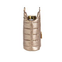 WANDERFULL GOLD SHINY HYDROBAG WITH GOLD STRIPED STRAP