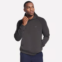 MEN'S SKECHERS COZY LUX ELEVATE HOODIE | BLACK CHARCOAL