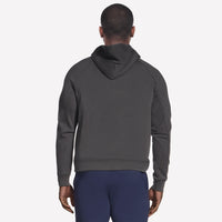 MEN'S SKECHERS COZY LUX ELEVATE HOODIE | BLACK CHARCOAL